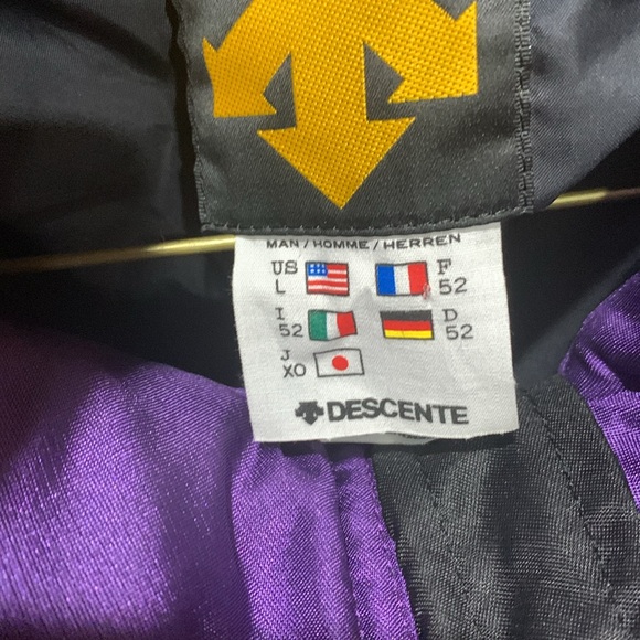 Descente Vintage  Men’s one piece ski suit Large purple and black - Picture 8 of 12